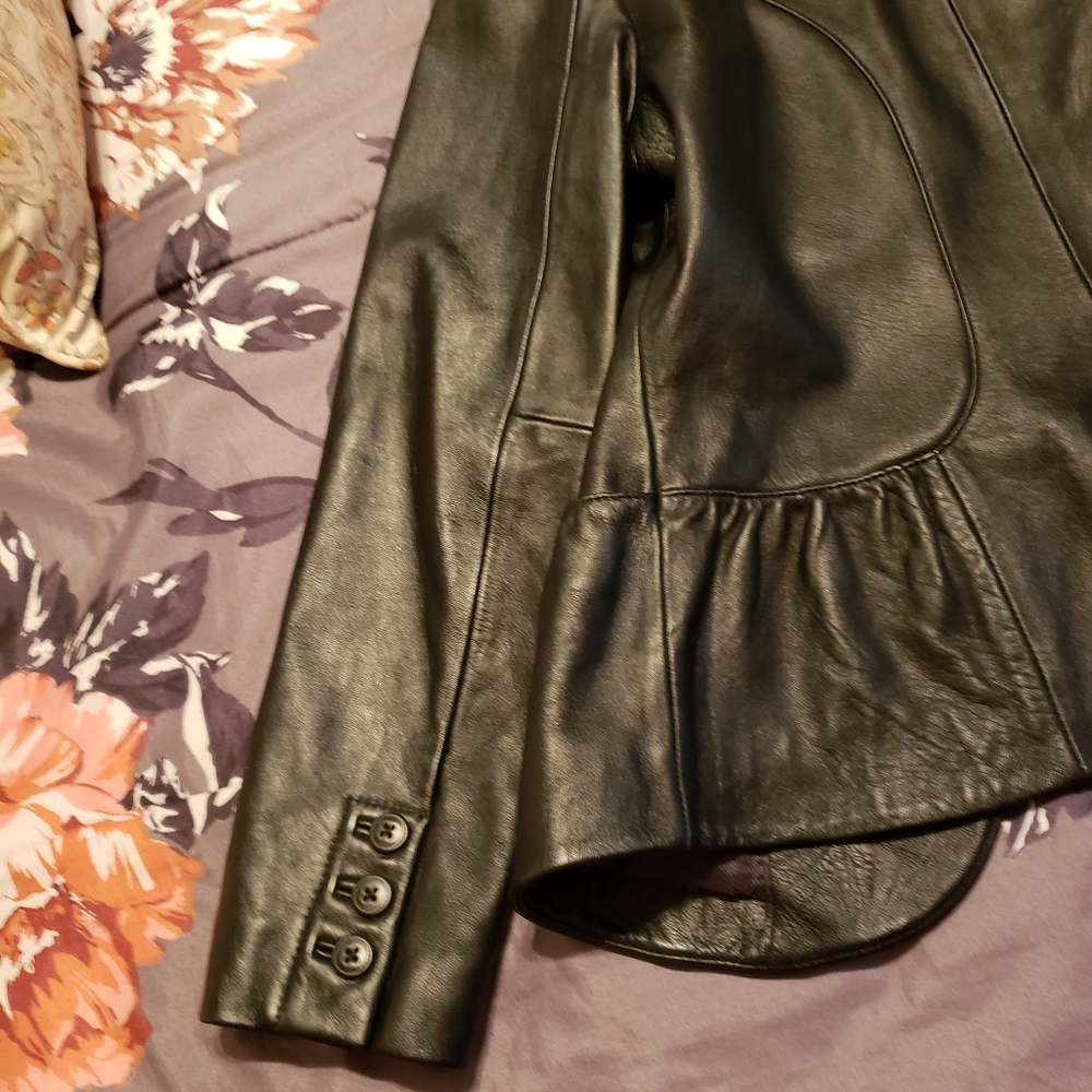 TRENDY leather Blazer - Picture 8 of 11